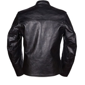 Giacca da uomo vintage in vera pelle invecchiata, classica da motociclista, di lusso, in pelle pieno fiore, all'ingrosso, alla moda - Product Image 2