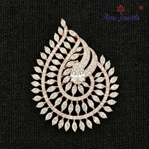 Colgante de Diamantes Chapado en Oro Rosa de 9k con Certificado IGI de Lujo, Diseño Moderno para Uso Diario de Mujeres y Niñas - Product Image 1