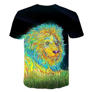 <b>Men's</b> T-Shirts High Quality O-Neck Short Sleeve Quick-Drying Sublimation Printed Casual Regular Fit Front Knitted Fabric 100% - Product Image 5
