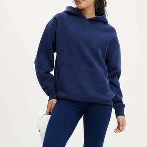 Wholesale Plain Pullover Hoodie for Ladies Hooded sweatshirt <b>Top</b> Casual Hoody Customized Best High Quality Women Hoodies - Product Image 1