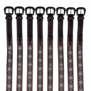 Cinturones Americanos Vintage de Cuero de Búfalo Genuino para Adultos Unisex, Hebilla Cuadrada de Acero, Cuero Genuino Ecológico, Sólido y Ligero - Product Image 2