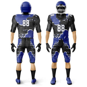 Uniforme de Fútbol Americano Sublimado, Nuevo, a la Moda, de Color Sólido, Económico, Personalizado para Equipos Juveniles, con Estampado y Compresión - Product Image 4