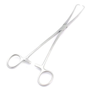 Pinza Tenaculum de 9.50 Pulgadas, Doble Curvatura, Instrumento Quirúrgico Ginecológico de Acero Inoxidable, Pinza Tenaculum para Agarre Cervical - Product Image 3