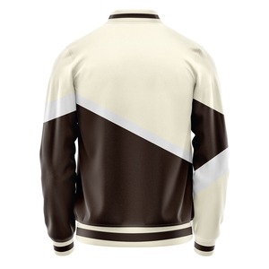 เสื้อแจ็คเก็ตวาร์ซิตี้แบบกำหนดเอง ปักโลโก้ คุณภาพสูง ทำจากผ้าขนสัตว์ แจ็คเก็ตเบสบอล - Product Image 4