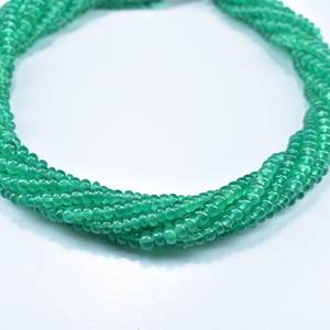 AAA Green Onyx Smooth Rondelle Gemstone Beads Strand 4.5mm Loose Green Onyx Beads <b>String</b> For Jewelry Necklace Bracelet Making - Product Image 3