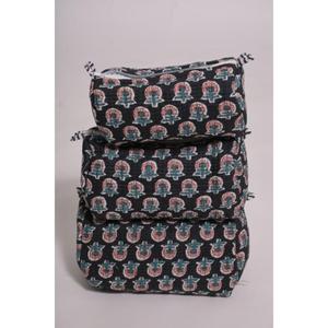 Indian Cotton Floral Printed Lightweight Eco-Friendly Makeup Bag Travel Cosmetic Pouch Handmade for <b>Case</b> Women Organizer - Product Image 1