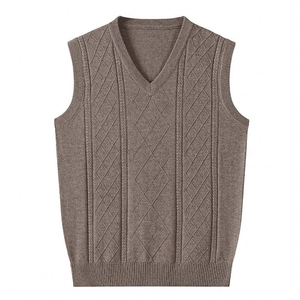 Pull en tricot 100 % acrylique respirant, léger, sans manches, très vendu, pull pour homme, confortable, pull en tricot. - Product Image 4