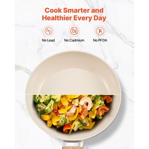 Set di 3 Padelle Antiaderenti in Alluminio da 8, 9.5 e 11 Pollici, Resistenti al Calore per Uso in Cucina - Product Image 3