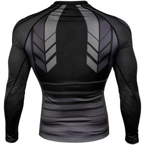 Premium Quality <b>Men's</b> <b>Compression</b> Rashguard Long Sleeve MMA BJJ Training <b>Shirt</b> Quick Dry Anti-Bacterial 220g Athletic Gym Wear - Product Image 1