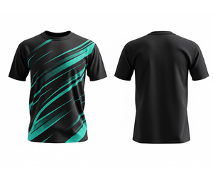 T-shirts personnalisés par sublimation pour la salle de sport et la course à pied |   Tailles pour hommes, femmes et jeunes |   Vêtements de sport légers et à séchage rapide - Product Image 4