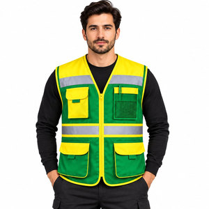 Chaleco de Seguridad Reflectante de Alta Visibilidad para Trabajo, Construcción, Seguridad, con Logotipo Personalizado, Chaleco de Seguridad de Primera Calidad - Product Image 3