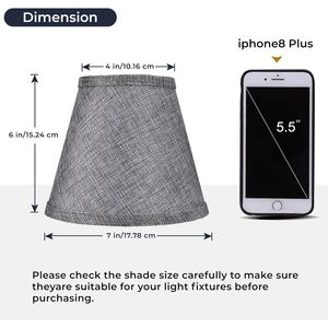 Set di 2 paralumi doppi in rete piccoli con clip per lampadine a candelabro per migliorare l'illuminazione - Product Image 2