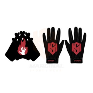 Poignées antidérapantes personnalisables (couleurs et tailles) avec sangle de poignet réglable et fermeture auto-agrippante – Gants américains - Product Image 1