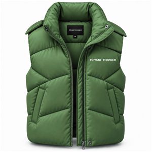 Chaleco Acolchado para Mujer, Chaleco de Invierno con Relleno, Chaleco sin Mangas con Cuello Alto, Chaqueta Casual de Moda, Proveedor OEM - Product Image 1