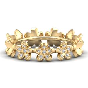 Anillo de compromiso REYES de oro macizo de 14K con moissanita VVS para mujer, joyería fina clásica con certificado GRA, precio al por mayor - Product Image 6