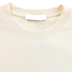 เสื้อยืดผู้หญิงคุณภาพสูง ผ้าฝ้าย 100% น้ำหนัก 240 กรัม ทรงหลวม ไหล่ตก แบบเรียบ สีพื้น หนานุ่ม ขายส่ง - Product Image 3