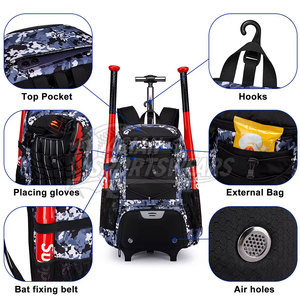 Bolsas de Béisbol de Calidad Confiable para Etiquetado Privado, Personalización Completa, Entrenamiento para Uso Adulto - Product Image 4