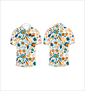 เสื้อโปโลพิมพ์ลายดอกไม้เขตร้อนสำหรับผู้ชาย แขนสั้น สวมใส่สบาย เหมาะสำหรับฤดูร้อน เล่นกอล์ฟ น้ำหนักเบา มีปก แฟชั่น - Product Image 1
