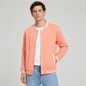 Mens varsity jacket <b>crafted</b> with premium fabric offering stylish warmth durable comfort and a timeless sporty everyday fashion l - Product Image 1