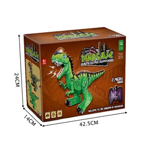 Dilophosaurus một cú nhấp chuột demo xoay mô hình mô phỏng Khủng long điều khiển từ xa Khủng long điều khiển từ xa đồ chơi rồng đôi - Product Image 6