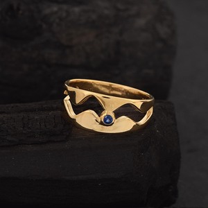 2026 New <b>925</b> Sterling <b>Silver</b> <b>Ring</b> 14K Gold Plated Blue Sapphire Gemstone Band Fine Jewelry At Low Price Direct From The Supplier - Product Image 3