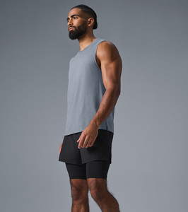 Débardeur de sport pour homme avec logo personnalisé, sans manches, coupe ample, pour la musculation et l'entraînement - Product Image 3