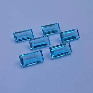 Cuarzo Azul Natural, Corte Facetado, Gema Calibrada |   Piedras Sueltas para la Fabricación de Joyería al por Mayor, Todos los Tamaños Disponibles para Venta al por Mayor - Product Image 1