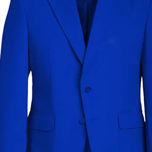 Wholesale Zeta Royal Blue Men's Embroidered Knitted Blazer Breathable Custom Logo Fraternity Blazer <b>Wedding</b> Business Party Coat - Product Image 5