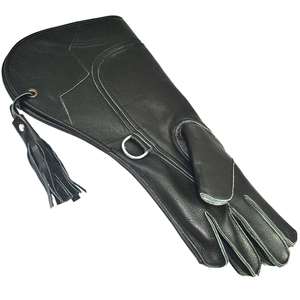 Guantes de Cetrería de Cuero Natural Marrón Suave de Alta Calidad Personalizados, para Mano Izquierda, Equipo para el Manejo de Halcones - Product Image 3