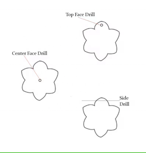 Perles de pierre naturelle œil de tigre sculptées en forme de fleur, breloques de 23 mm, pierres lâches sculptées en forme de fleurs pour la fabrication de bijoux, vente en gros - Product Image 6