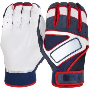 Gants de frappeur de baseball personnalisés avec logo, design professionnel, durables, pour gaucher, en cuir, pour hommes, vente en gros OEM - Product Image 3