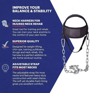 Arnés de Cabeza Ajustable para Levantamiento de Pesas, Cinturón de Ejercicio para Fortalecer el Cuello, Correa de Fitness, Nuevo Arnés de Cabeza de Cuero de Alta Calidad al por Mayor - Product Image 5