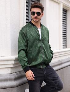 Chaqueta Varsity de Seda Satinada de Alta Calidad, Impermeable, Resistente al Viento, con Cuello Alto, Botones Personalizados, para Hombre, Moda de Invierno - Product Image 5