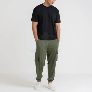 Jogging cargo pour homme, coupe confortable, tissu doux, taille élastique, style streetwear quotidien. - Product Image 3