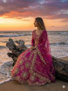 Lehenga Georgette Premium de Boutique India, Lehenga de Diseñador Estilo Bollywood, para Fiestas y Bodas, el Más Vendido, Prenda Festiva Moderna para Mujer - Product Image 4