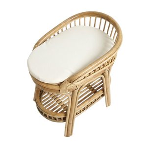 Table à langer en rotin pour poupées, style canadien, avec étagère de rangement tressée, prix d'usine, vente chaude, haute qualité, prix abordable, en gros - Product Image 2