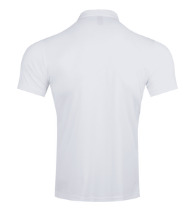 <b>Men's</b> <b>White</b> Short Sleeve Knitted <b>Polo</b> Shirt Quick Dry Casual Solid Color Regular Fit - Product Image 2
