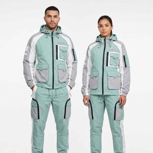 Veste coupe-vent en nylon à prix d'usine, ensemble doublé en mesh, résistant à l'eau, logo personnalisé pour vêtements streetwear homme - Product Image 6