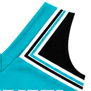 <b>Teal</b> Cheerleading Uniform <b>Top</b> Sleeveless Athletic V Neck Cheer <b>Top</b> for <b>Women</b> Girls Dance Team Performance Competition - Product Image 4