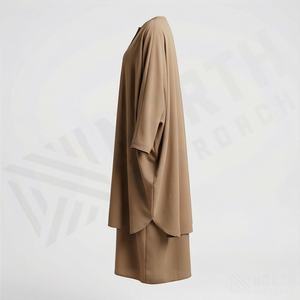 Abayas pour femmes, robe hijab une pièce, tenue décontractée pour femme musulmane, long khimar, abaya islamique, hijab, couleur personnalisée, style élégant - Product Image 3
