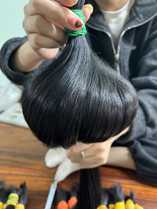 Bear Hair Offers Best Wholesale Prices Pure Vietnamese Virgin Human Hair Natural Straight <b>Bleached</b> Hair Extensions Machine - Product Image 2