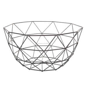 Round Wave Design <b>Black</b> Metal <b>Wire</b> <b>Basket</b> Multipurpose Tableware & Kitchenware Storage Solution with Practical Storage <b>Baskets</b> - Product Image 2