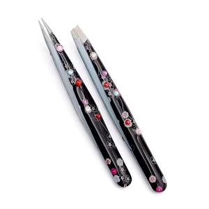 Pinzas Quirúrgicas de Precisión Morje de Acero Inoxidable con Diseño Floral, Punta Lisa de Color, 10 mm de Longitud para Aplicaciones Detalladas - Product Image 1