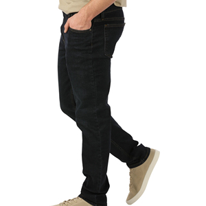 Wholesale Custom Slim Streetwear Solid Breathable Denim <b>Jeans</b> for Men High Quality - Product Image 3