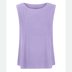 Débardeur pour femme doux et respirant, col rond, coupe ajustée, sans manches, pour usage quotidien - Product Image 1