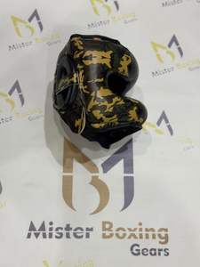 Protège-tête de boxe en cuir de vachette véritable pour entraînement et sparring, protection faciale, prix de gros, en vente - Product Image 4