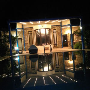 Pérgola de Lujo de Tela de PVC con Techo Solar Motorizado Ajustable, Iluminación LED, Ecológica, Resistente a la Putrefacción, Sistema de Techo Exterior Impermeable para - Product Image 5