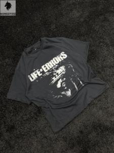 Custom <b>Logo</b> Solid Men's Regular Fit Formal Knitted Eco-Friendly Ringer T-Shirt Distressed Heavyweight Polyester/Cotton 220 Grams - Product Image 3