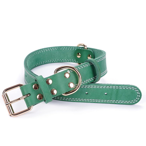 Factory Hot Sale Best Selling Wholesale Dogs Leather <b>Collars</b> Solid Color Premium Quality Custom Branding Dogs Neckwear <b>Collar</b> - Product Image 3