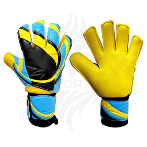 Gants de gardien de but de football professionnels unisexes haute performance, nouveaux, en cuir naturel, à doigts semi-circulaires, avec paume inversée, résistants à l'usure - Product Image 1